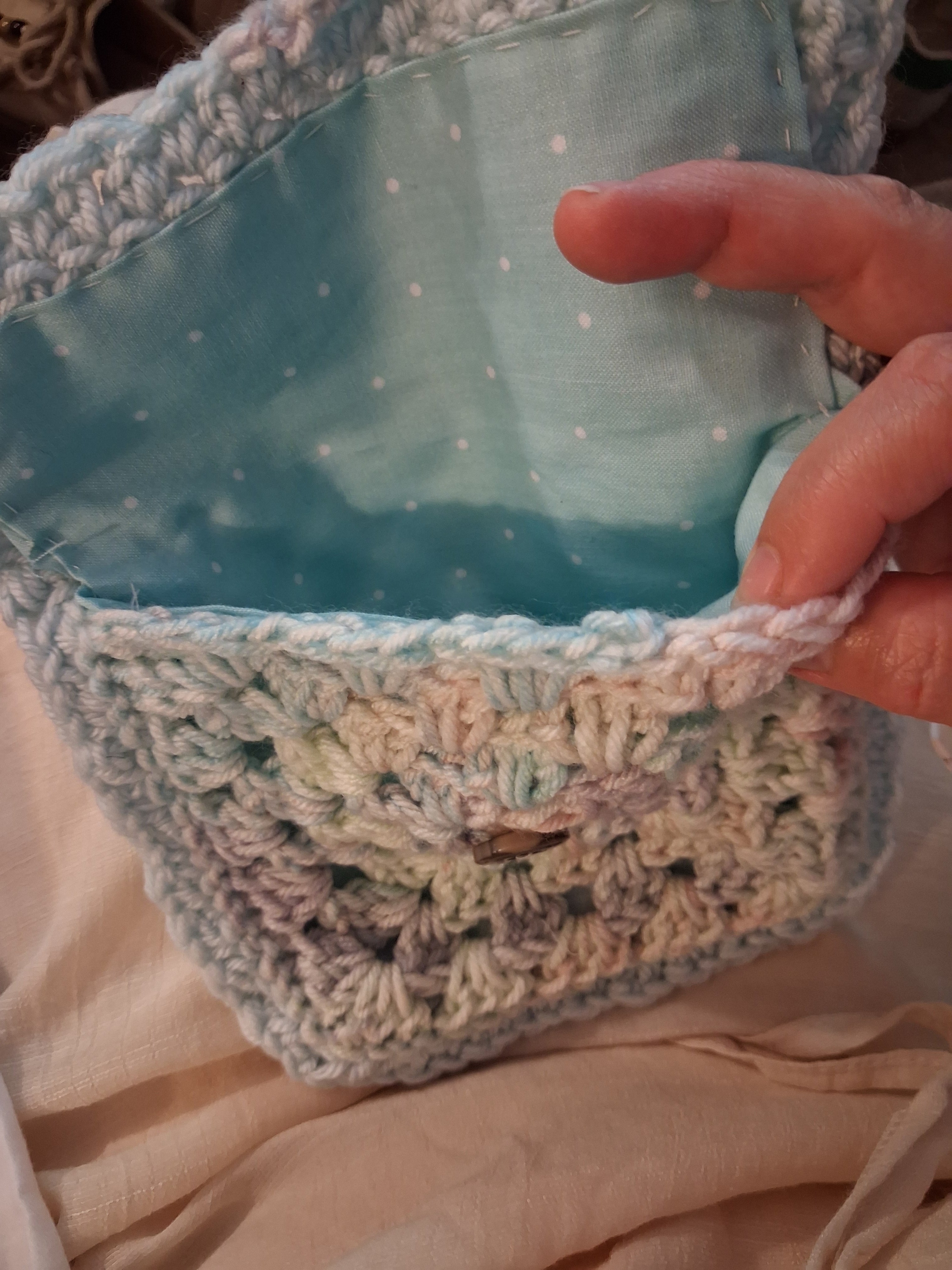 Crochet Coin Bag made by Michele